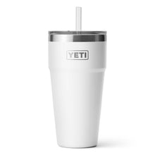 Load image into Gallery viewer, picture of white YETI Rambler 769ml Stackable Cup with Straw Lid
