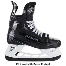 Load image into Gallery viewer, Bauer Hockey Skates Bauer S22 Supreme Mach Intermediate Black side facing right, with Pulse Ti steel