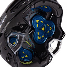 Load image into Gallery viewer, Bauer Ice Hockey Helmet Bauer RE-AKT 150 Black side bottom (inside) facing to the top right