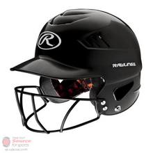 Load image into Gallery viewer, Rawlings CoolFlo Batting Helmet Facemask Combo
