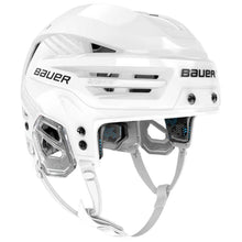 Load image into Gallery viewer, Picture of the white Bauer Re-Akt 85 Ice Hockey Helmet