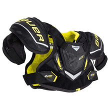 Load image into Gallery viewer, Front and side picture of Bauer S21 Supreme Ultrasonic Ice Hockey Shoulder Pads (Youth)
