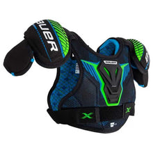 Load image into Gallery viewer, Close-up front picture of the Bauer S21 X Ice Hockey Shoulder Pads (Youth)
