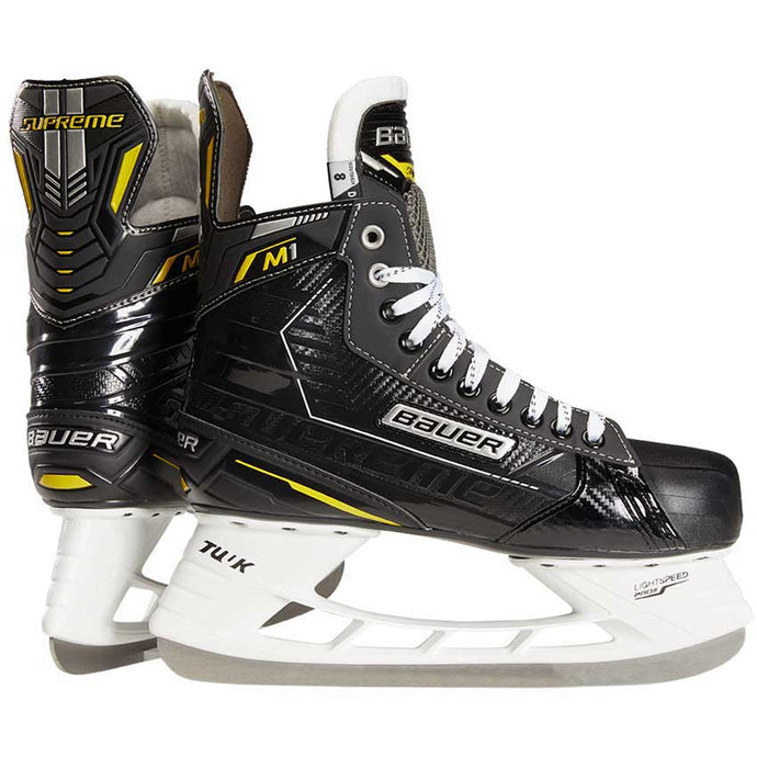 Full side view of the Bauer S22 Supreme M1 Ice Hockey Skates (Intermediate)