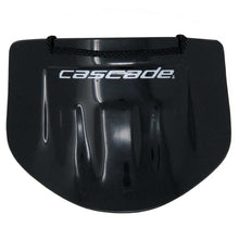 Load image into Gallery viewer, Picture of the front of the Cascade Plastic Lacrosse Goalie Throat Protector (Black)
