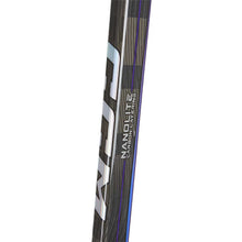 Load image into Gallery viewer, Picture of Nanolite Carbon Layering callout on the CCM RIBCOR Trigger 7 PRO Grip Ice Hockey Stick (Junior)
