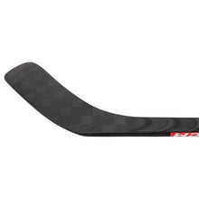 Load image into Gallery viewer, Picture of the blade backhand on the CCM S22 Jetspeed FT5 Pro Grip Ice Hockey Stick (Intermediate)