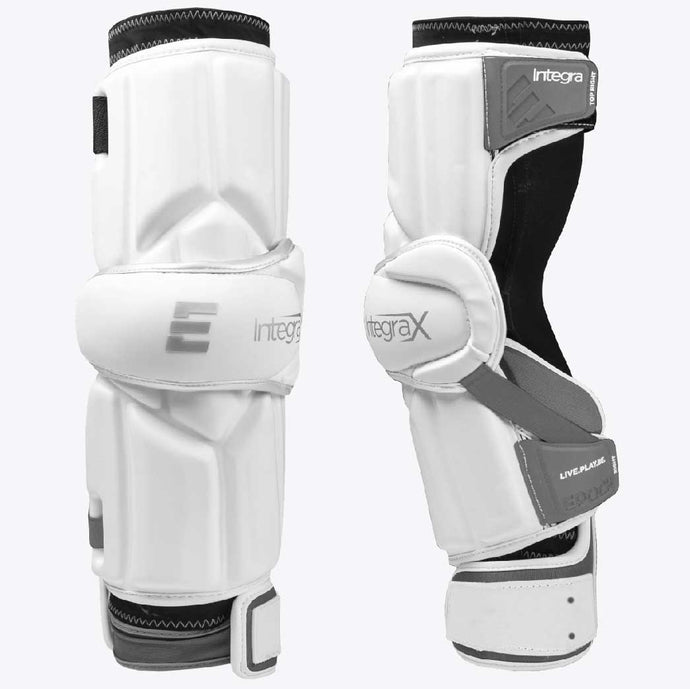 Picture of front and side on the Epoch Integra X Lacrosse Arm Guards