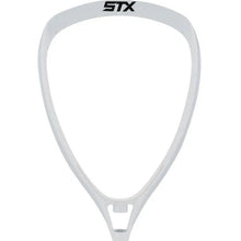 Load image into Gallery viewer, Picture of the white STX Shield 100 Unstrung Lacrosse Goalie Head

