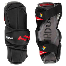 Load image into Gallery viewer, True HZRDUS Lacrosse Arm Guards front and back view
