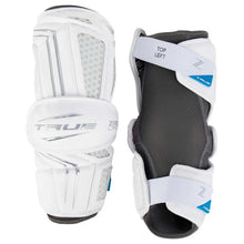 Load image into Gallery viewer, Front and back picture of the True ZEROLYTE Lacrosse Arm Guards
