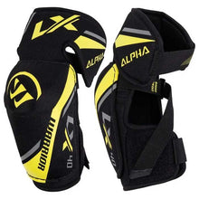 Load image into Gallery viewer, Warrior Alpha LX 40 Ice Hockey Elbow Pads (Junior) full front and side view
