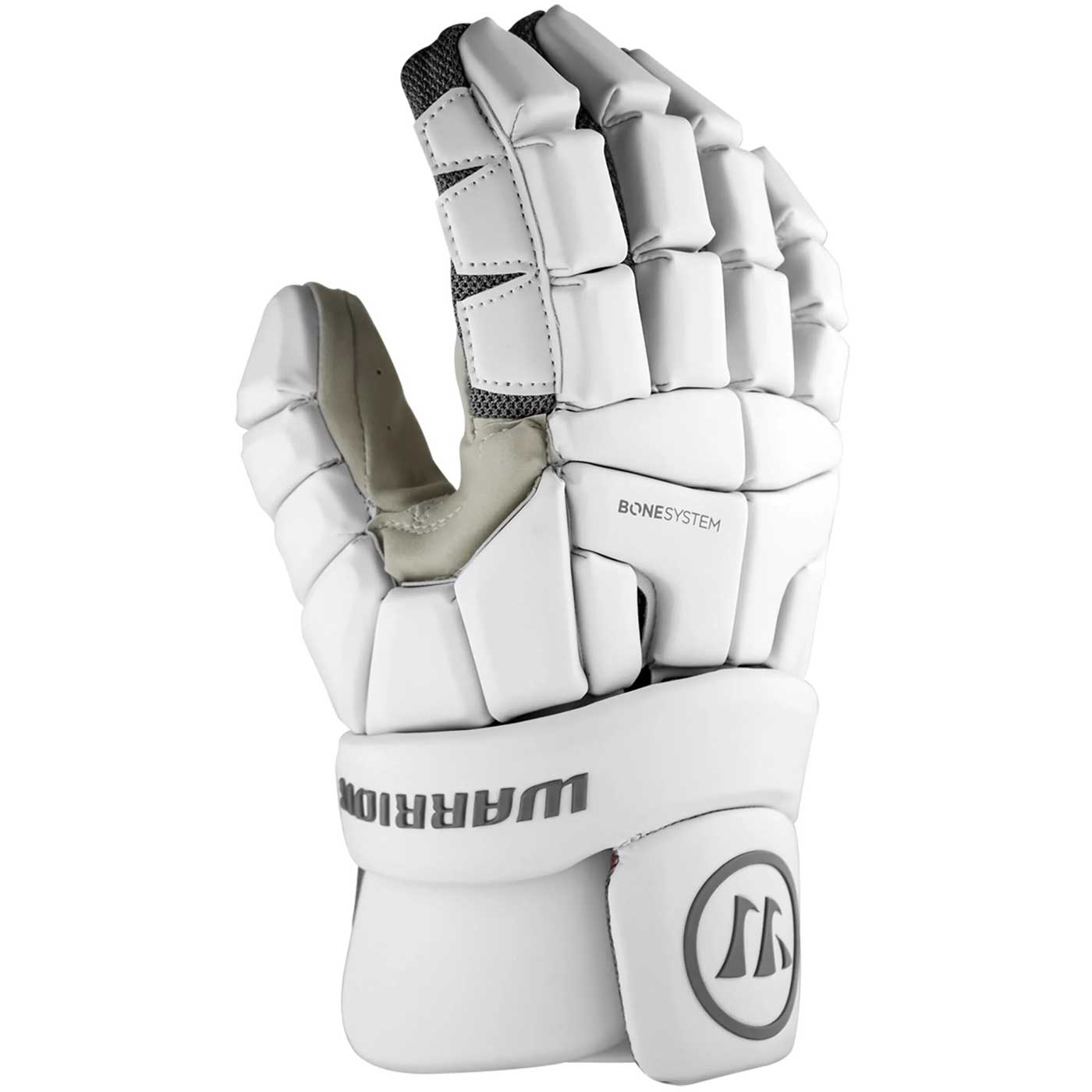 Picture of the white Warrior Burn Lacrosse Gloves