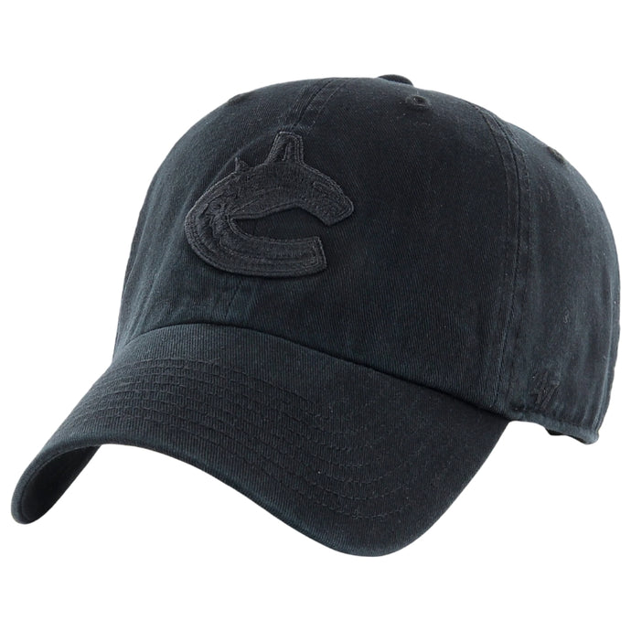 47 Brand Clothing Accessories 47 Brand NHL Clean Up Hat Vancouver Canucks 9HARGWBLKB