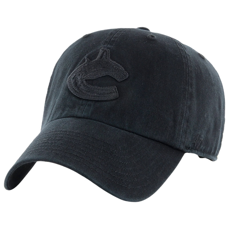 47 Brand Clothing Accessories 47 Brand NHL Clean Up Hat Vancouver Canucks 9HARGWBLKB