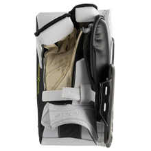 Load image into Gallery viewer, Bauer Goalie Blockers Bauer Vapor X5 Pro MTO (2023) Intermediate White/Black glove side
