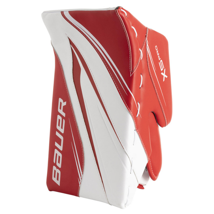 Bauer Goalie Blockers Bauer Vapor X5 Pro MTO (2023) Intermediate White/Red board side
