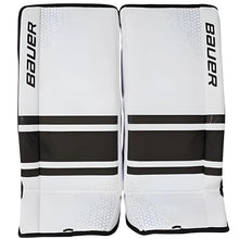 Load image into Gallery viewer, Bauer Goalie Leg Pads Bauer S20 Prodigy GSX Youth White/Black Front of both pads
