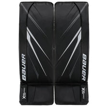 Load image into Gallery viewer, Bauer Goalie Leg Pads Bauer S23 Vapor X5 Pro Intermediate Black front of both pads
