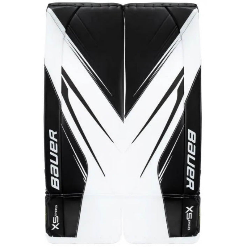 Bauer Goalie Leg Pads Bauer S23 Vapor X5 Pro Senior White/Black front of both pads