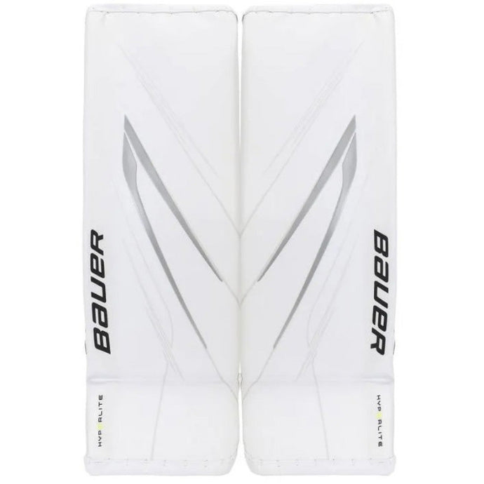 Bauer Goalie Leg Pads Bauer Vapor Hyperlite2 Senior White front of both pads