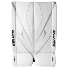 Load image into Gallery viewer, Bauer Goalie Protective Gear Bauer GSX Hockey Goalie Leg Pads Junior 2026 White
