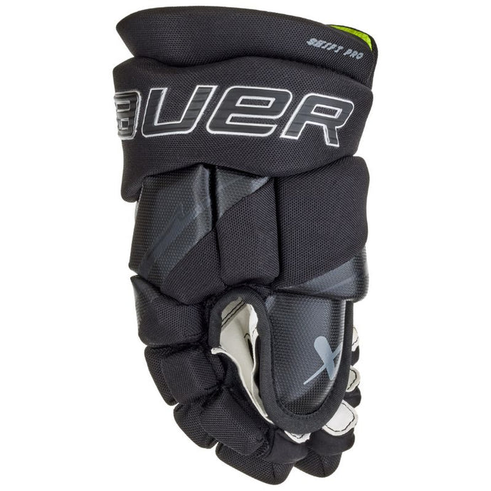 Bauer Hockey Gloves Bauer Vapor Shift Pro Source Exclusive (2025) Junior Black side showing thumb
