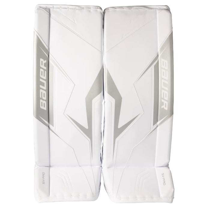Bauer Hockey Goalie Protective Bauer SV-PRO Goalie Leg Pads Intermediate 1064977 White