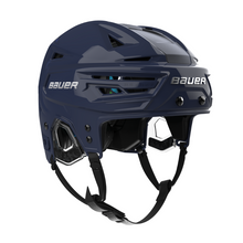 Load image into Gallery viewer, Bauer Hockey Helmet Bauer RE-AKT 155 Senior 2024 Navy Side front facing right
