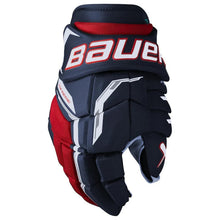 Load image into Gallery viewer, Bauer Hockey Protective Gear Bauer Supreme Fuse Hockey Gloves Junior 2026 Navy Red White
