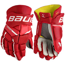 Load image into Gallery viewer, Bauer Hockey Protective Gear Bauer Supreme M3 Hockey Gloves Senior 2023 Red
