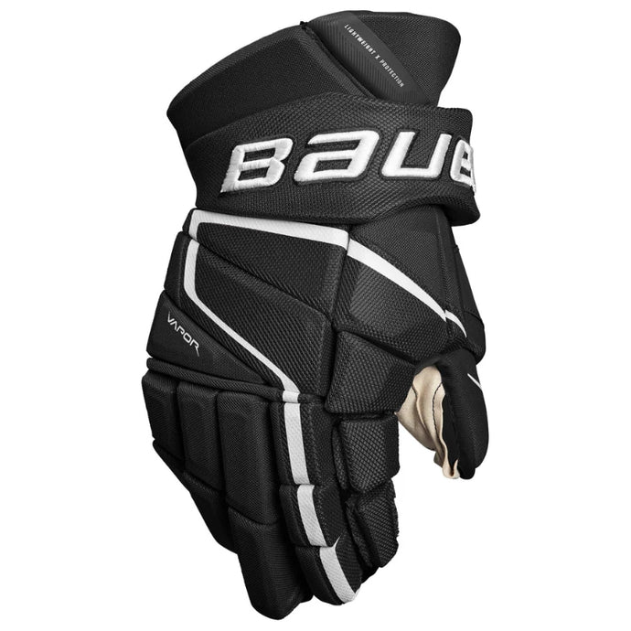 Bauer Hockey Protective Gear Bauer Vapor 3X Pro Hockey Gloves Intermediate 1059958 Black White