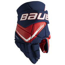 Load image into Gallery viewer, Bauer Hockey Protective Gear Bauer Vapor Fly40 Hockey Gloves Intermediate 2025 Navy Red White
