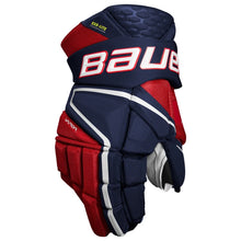 Load image into Gallery viewer, Bauer Hockey Protective Gear Bauer Vapor Hyperlite Hockey Gloves Intermediate 1059956 Navy Red White
