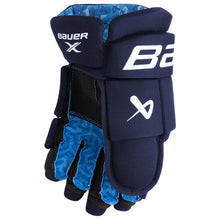 Load image into Gallery viewer, Bauer Hockey Protective Gear Bauer X Hockey Gloves Intermediate 2024 Navy 12" 13"
