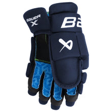 Load image into Gallery viewer, Bauer Hockey Protective Gear Bauer X Hockey Gloves Junior 2024 Navy 10" 11"
