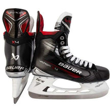 Load image into Gallery viewer, Bauer Hockey Skates Bauer S23 Vapor X4 Senior Black back of one skate and side of the other facing right
