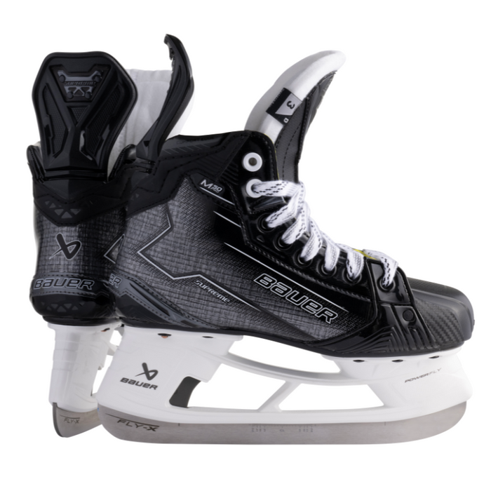 Bauer Hockey Skates Bauer Supreme M50 Pro Junior 2024 back of one skate and side of the other facing right