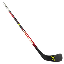 Load image into Gallery viewer, Bauer Hockey Sticks Bauer Vapor Grip (2023) Junior Black/Red/White side/front diagonal with blade pointing right
