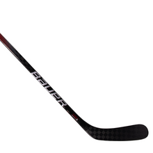 Load image into Gallery viewer, Bauer Hockey Sticks Bauer Vapor Shift Pro (2023) Junior Black/Red side diagonal close-up with blade pointing right
