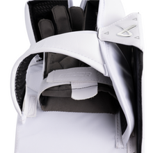 Load image into Gallery viewer, Bauer Ice Hockey Goalie Blockers Bauer Supreme Shadow (2024) Senior White glove side close-up
