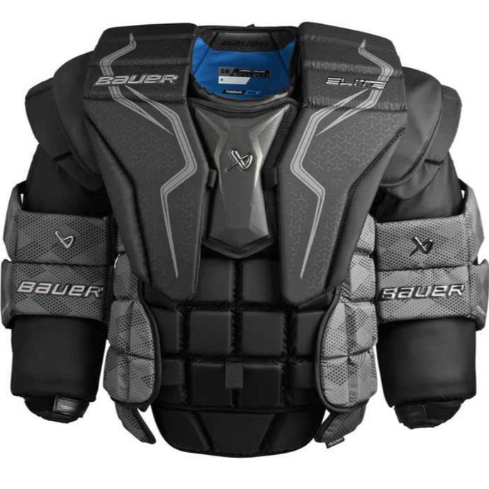 Bauer Ice Hockey Goalie Chest Protectors Bauer S23 Elite Intermediate Black front