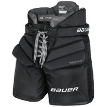Load image into Gallery viewer, Bauer Ice Hockey Goalie Pants Bauer S23 Elite Intermediate Black front side facing left
