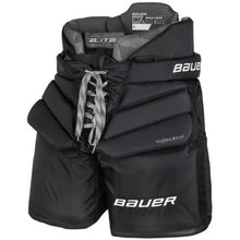 Load image into Gallery viewer, Bauer Ice Hockey Goalie Pants Bauer S23 Elite Senior Black front side facing left
