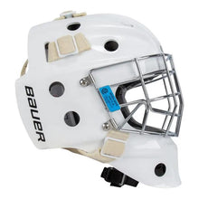 Load image into Gallery viewer, side view white Bauer S20 930 Ice Hockey Goalie Mask - Youth
