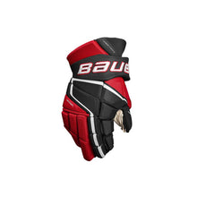 Load image into Gallery viewer, Bauer S22 Vapor 3X Pro Ice Hockey Gloves - Senior Black/Red 14in.
