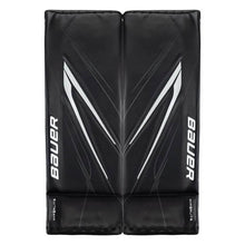 Load image into Gallery viewer, front view black Bauer S23 Vapor Hyperlite2 Ice Hockey Goal Leg Pads - Senior
