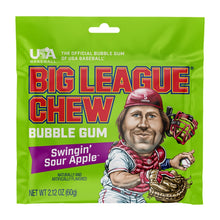 Load image into Gallery viewer, Big League Chew Bubble Gum Swingin Sour Apple
