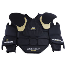 Load image into Gallery viewer, Boddam Lacrosse Goalie Arm &amp; Chest Protector Boddam CAT 3 NLL (2025) Senior front
