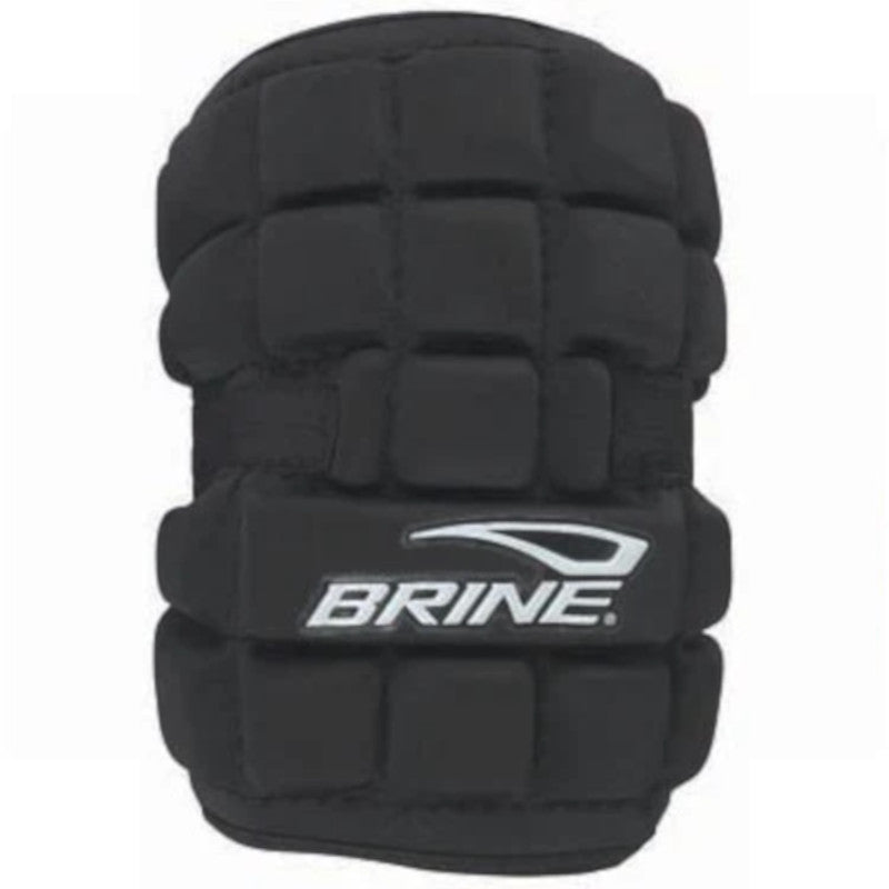 Brine Lacrosse Arm Pads Brine LoPro D Senior black front